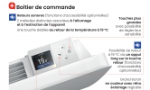 Radiateur Atlantic Nirvana+ Horizontal commande thermostat détaillé