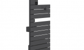 Sèche-serviettes Atlantic Nefertiti étroit 1500W Anthracite mat gauche côté