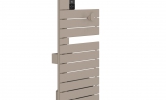 Sèche-serviettes Atlantic Nefertiti étroit 1500W Beige mat gauche_côté