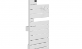 Sèche-serviettes Atlantic Nefertiti étroit 1500W Blanc Carat_mat gauche côté