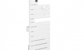 Sèche-serviettes Atlantic Nefertiti étroit 1500W Blanc mat gauche_côté