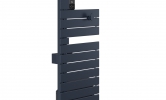 Sèche-serviettes Atlantic Nefertiti étroit 1500W Bleu profond mat gauche_côté