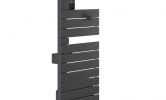 Sèche-serviettes Atlantic Nefertiti étroit 1500W Graphite mat gauche_côté