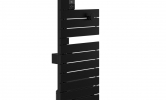 Sèche-serviettes Atlantic Nefertiti étroit 1500W  mat gauche Noir_côté