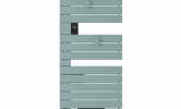 Sèche-serviettes Atlantic Nefertiti standard 1750W Vert_d'eau_mat gauche face