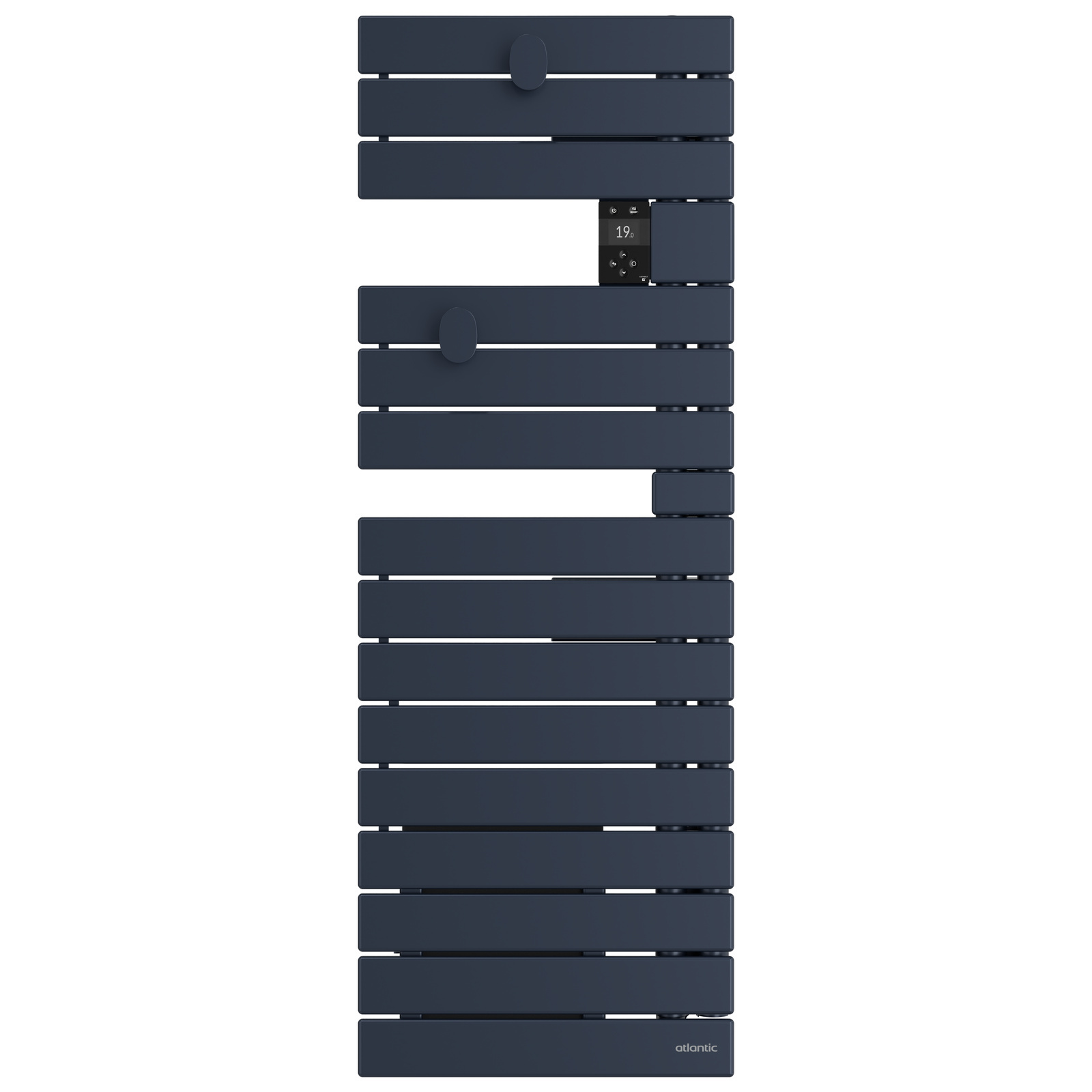 Sèche-serviettes Atlantic Nefertiti étroit 1500W Bleu_profond_face