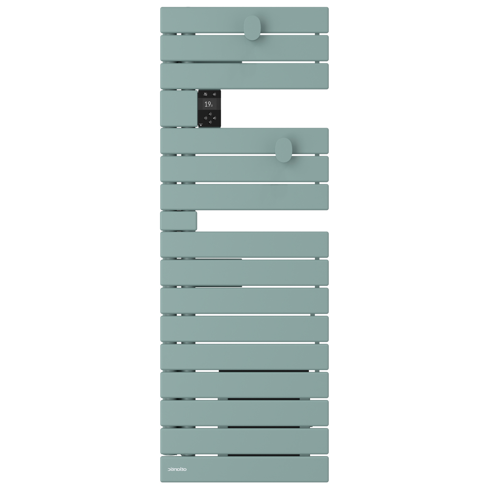 Sèche-serviettes Atlantic Nefertiti étroit 1500W Vert_d'eau_mat gauche face