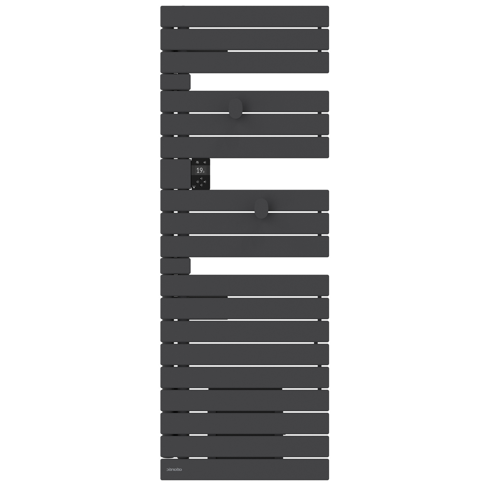 Sèche-serviettes Atlantic Nefertiti standard 1750W Anthracite_mat gauche face