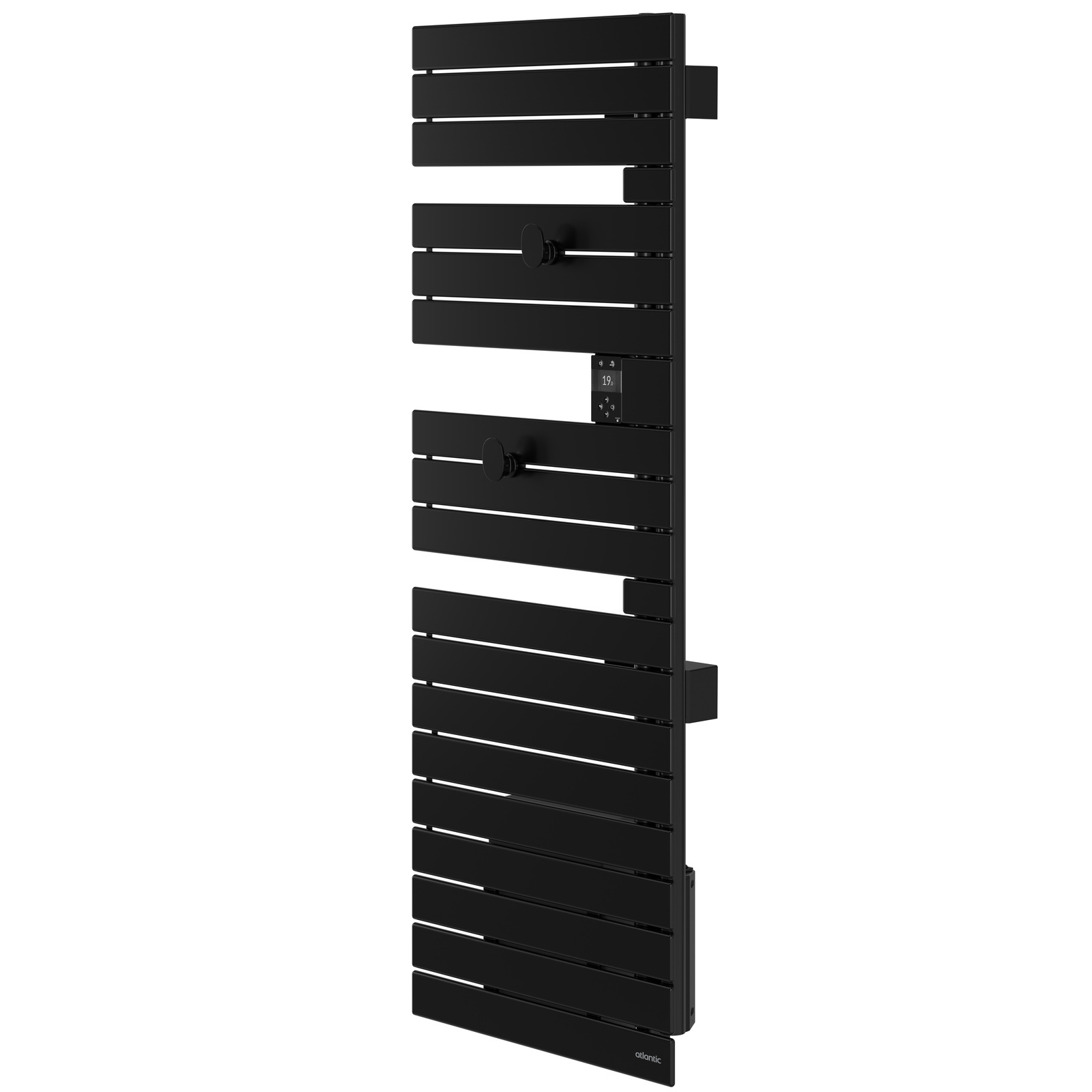 Sèche-serviettes Atlantic Nefertiti standard 1750W Noir_coté